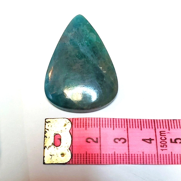 Apatite tear drop cabochon - Jewelry crystal lot #011 - Picture 4 of 5